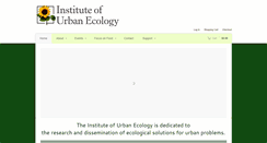 Desktop Screenshot of instituteofurbanecology.org