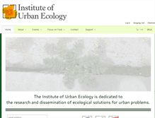 Tablet Screenshot of instituteofurbanecology.org